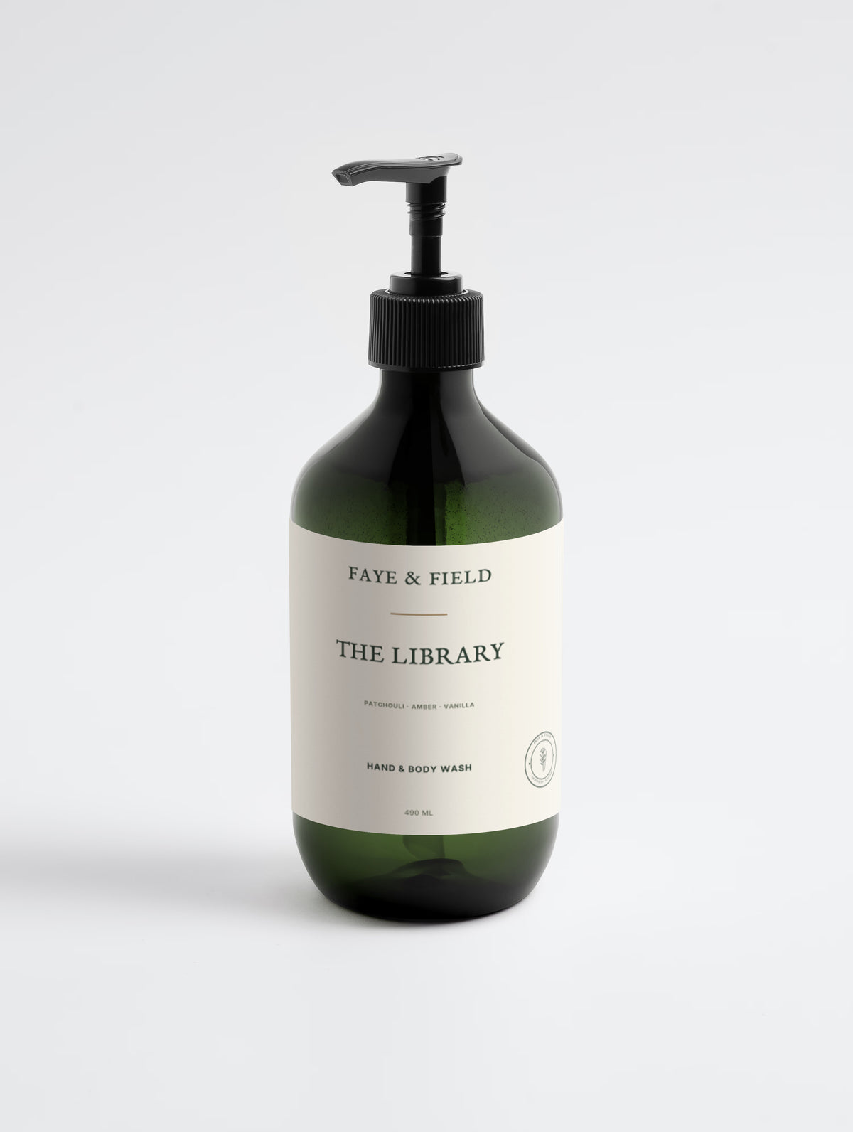 The Library - Hand & Body Wash - Patchouli & Amber Vanilla - 490ml