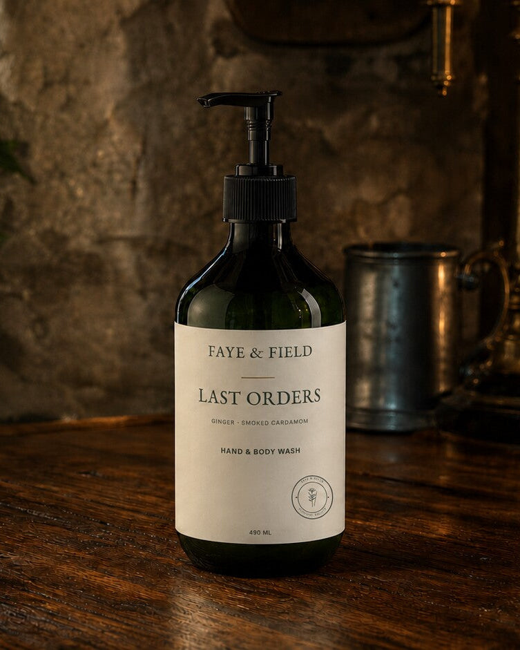 Last Orders - Hand & Body Wash - Ginger & Smoked Cardamom - 490ml