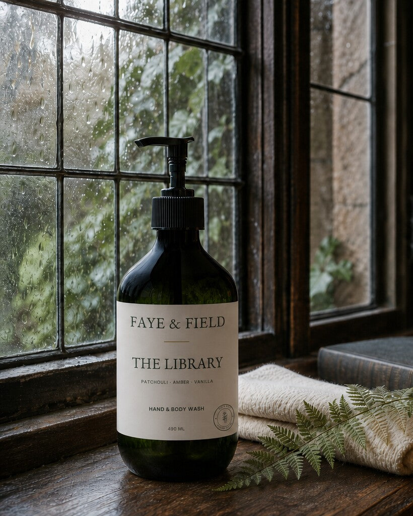 The Library - Hand & Body Wash - Patchouli & Amber Vanilla - 490ml